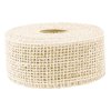 Jutová stuha 5cm x 9m - biela