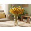 Dried Craspedia flowers medium 20pcs - natural yellow