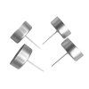 spikes bases for tea lights, plug-in bases, silver matte