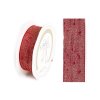 tkana stuha so zlatym vlaknom 25mm cervena