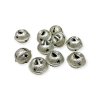 Metal beads 2.5cm 10pcs champagne gold