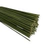 green floristic wire sticks with paper cover 3mm wire sticks covered with paper green1
