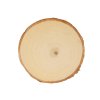 Wooden poplar slices 10 11cm 2pcs natural