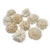 shola flower ming flower 6cm natural white creamy