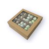Quail eggs box mint quail eggs green