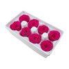 preserved rose stabilized cyclamen magenta preserved roses fire pink