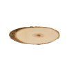 Wooden Poplar Slices Oval 19-23cm 2pcs - Natural