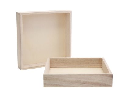 1212 dreveny ram na machove obrazy stvorec 16cm