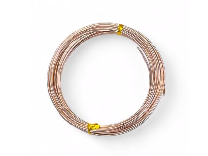 aranzersky drot hlinikovy 2mm ruzovozlaty rosegold