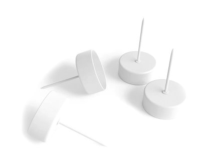 bodce podstavce na cajove sviecky zapichovacie podstavce biele matne1