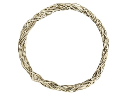 pruteny zaklad korpus na veniec tenky svetly prirodny 30cm