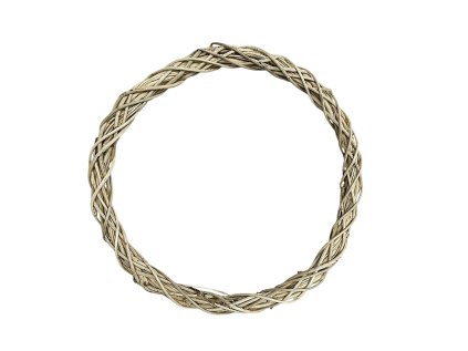 pruteny zaklad korpus na veniec tenky svetly prirodny 25cm