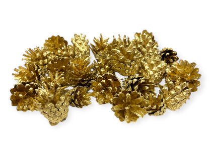 Borovicové šišky 220g zlaté