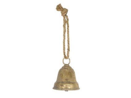 zavesny rustikalny zvon anticky zlaty vintage maly