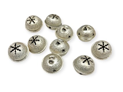 Kovové rolničky 3,5cm 10ks champagne zlaté