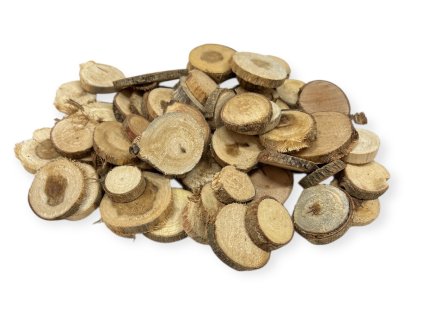 Drevené plátky 400g mix veľkostí prírodné
