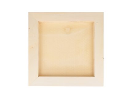 Drevený rám na machové obrazy štvorec 20cm