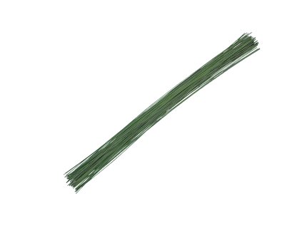Aranžérsky drôt na drôtikovanie kvetov 0,8mm×40cm 30ks - zelený
