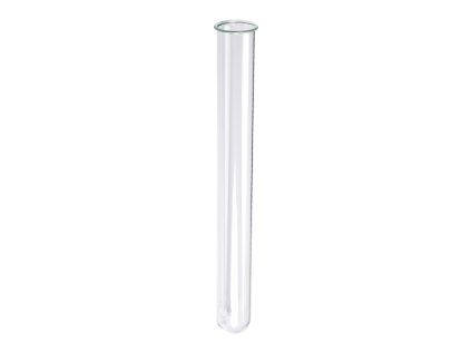 Sklenená skúmavka 16mm×160mm - transparentná, s golierikom