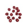 Ratanové guličky 4cm 14ks bordové (2)