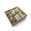 prepeličie vajíča box mint qail eggs green2