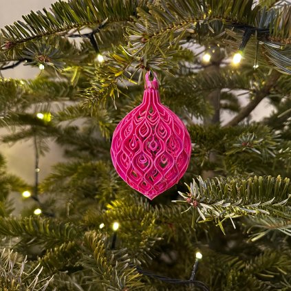 Baňka paví růžová