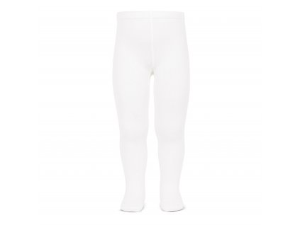 basic plain tights white