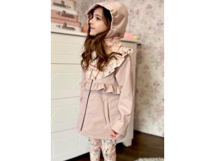 Softshellová pudrová bundička Zula