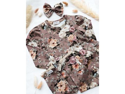 Legíny čokoládové květy Helen