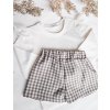 Sukňokraťasy kárované béžové Helen