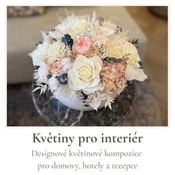 Designové květiny do interiérů