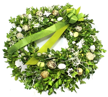 Jarní věnec na dveře