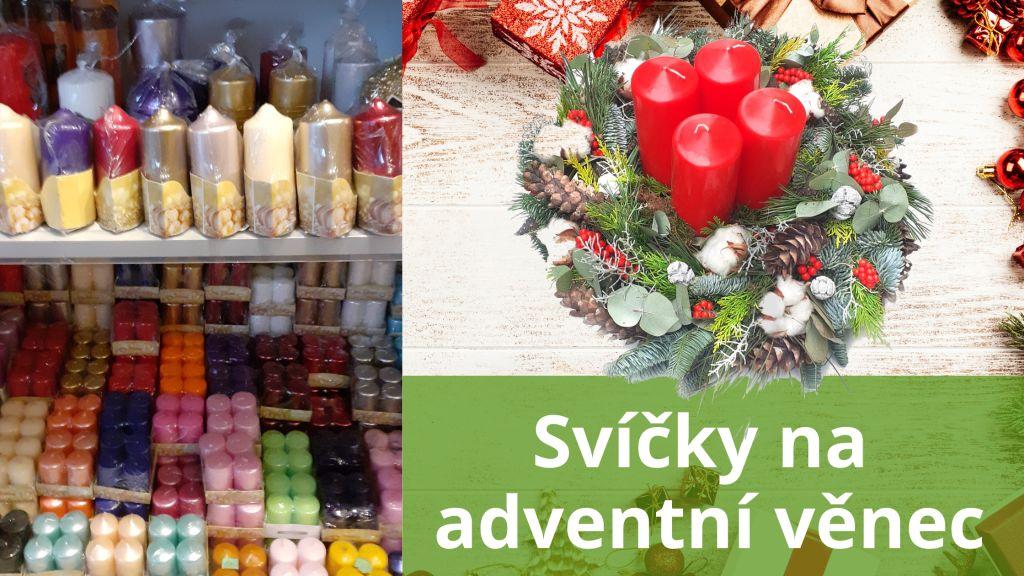 Svíčky na adventní věnec | kde koupit v Praze