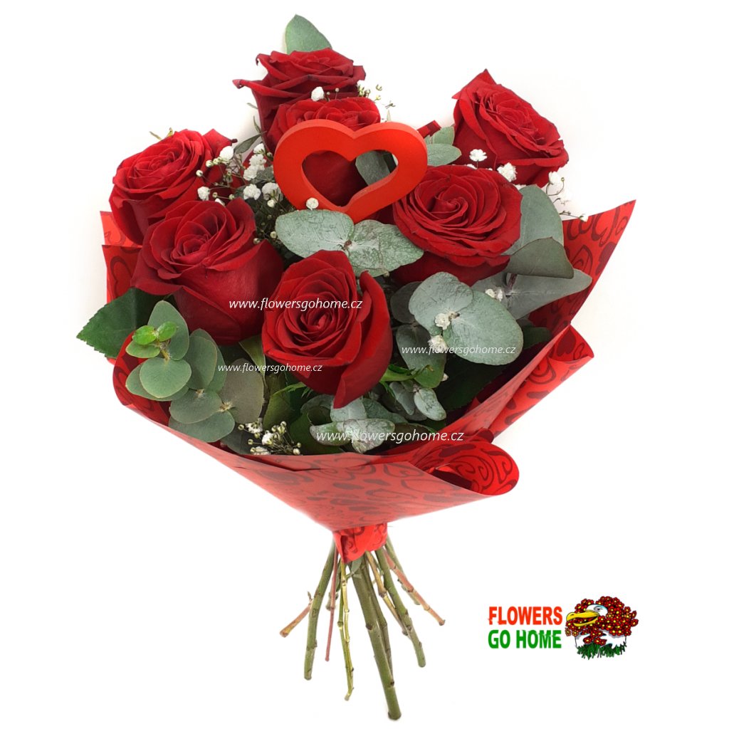 Červené růže Valentýn