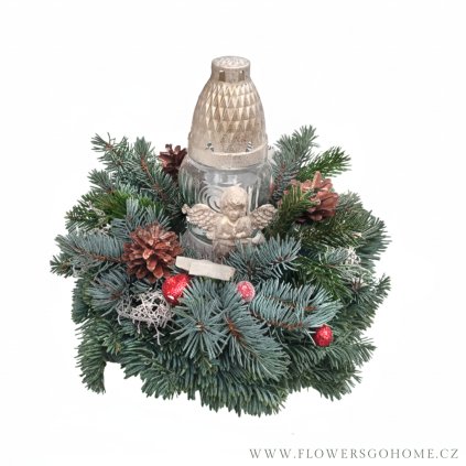 Dekorace na hrob vánoční
