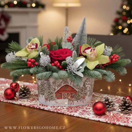 Vánoční dekorace Praha květinářství