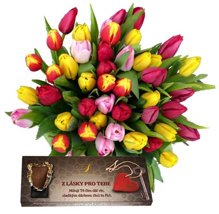 Kytice tulipánů Velikost: 50 ks