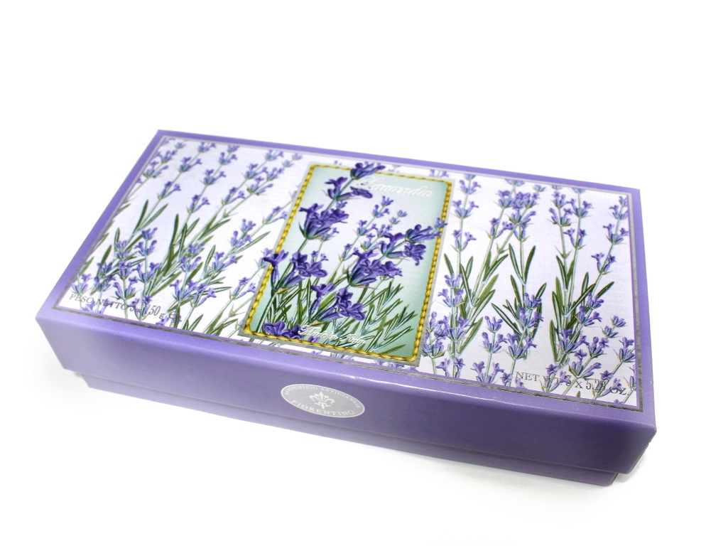 Sada italských dárkových mýdel Lavender 3 x 150 g