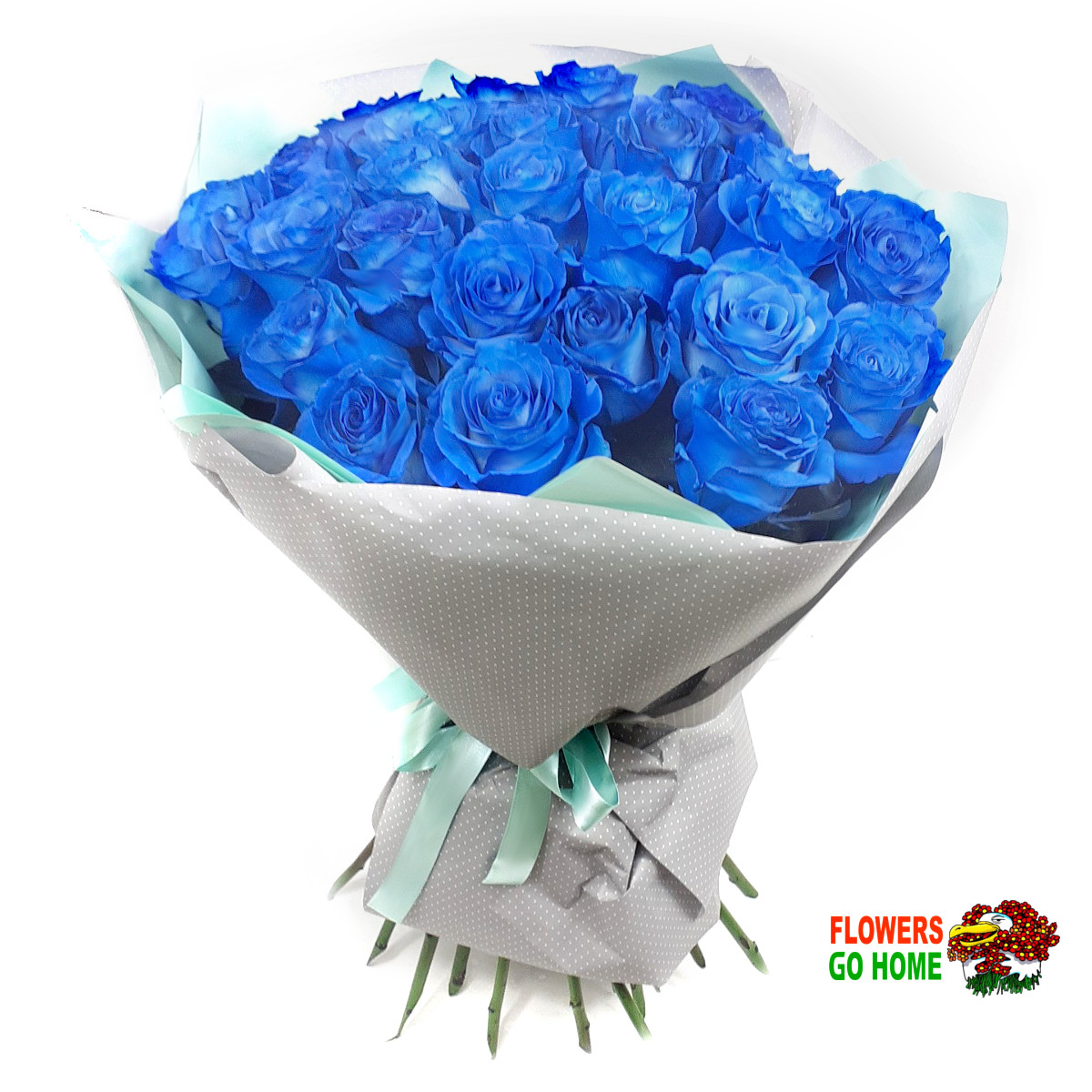 Modré růže Velikost: 19 ks