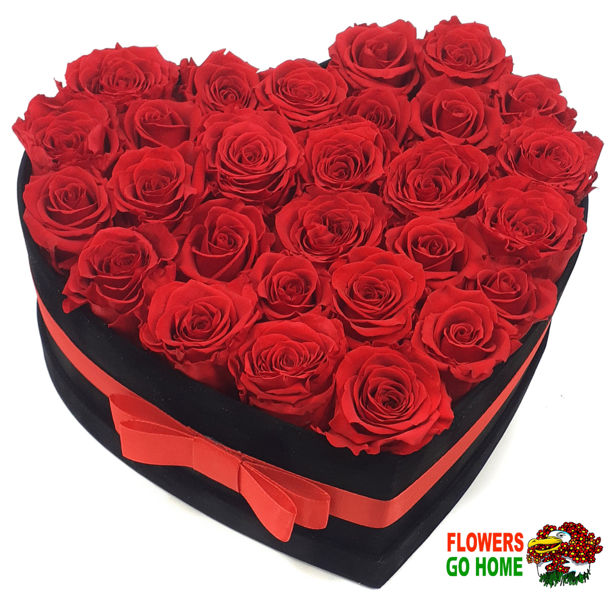 Stabilizovaná růže v krabici Rozměr: 30 cm