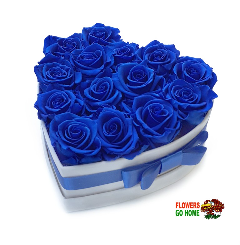 Stabilizovaná růže v krabici Rozměr: 20 cm