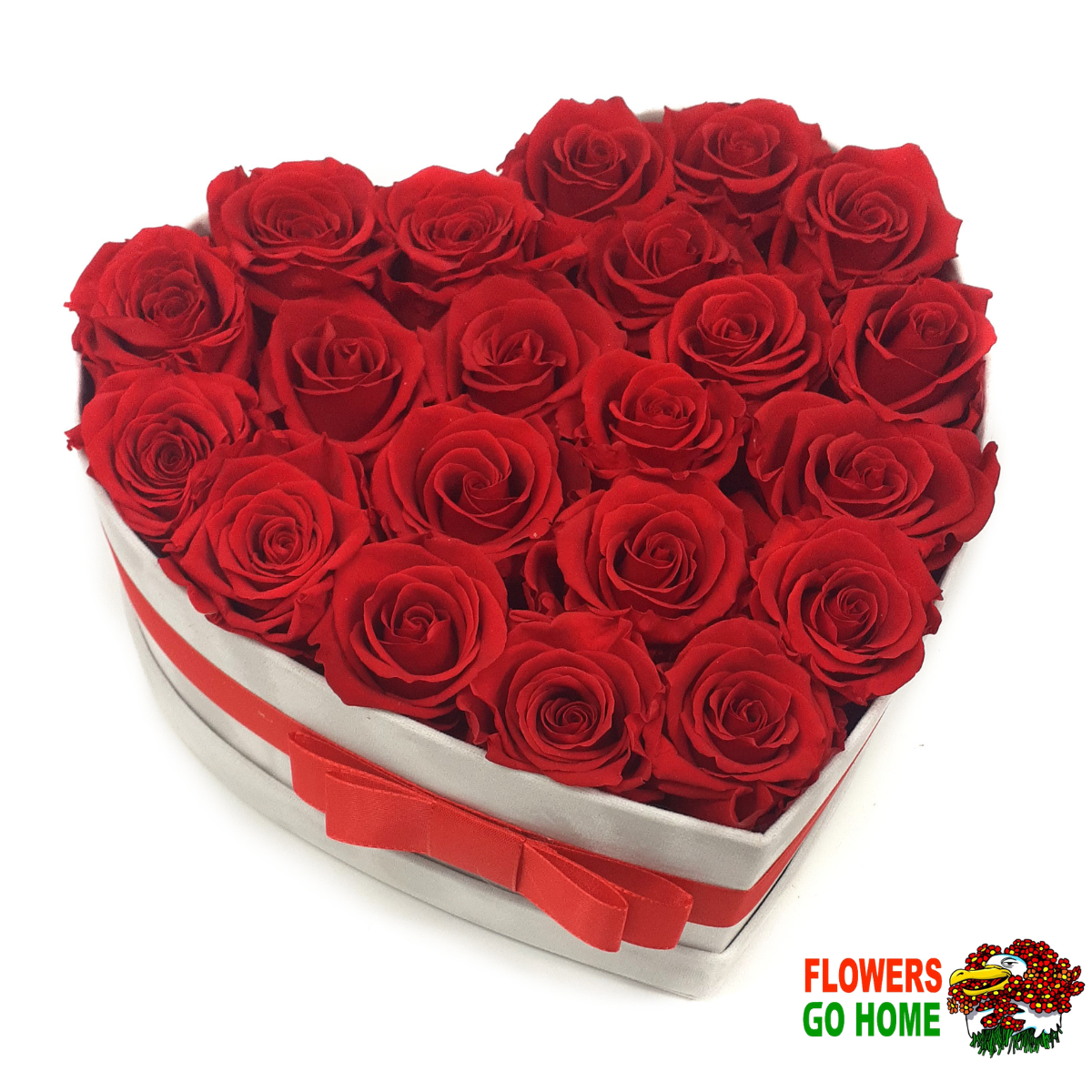 Stabilizovaná růže v krabici Rozměr: 26 cm