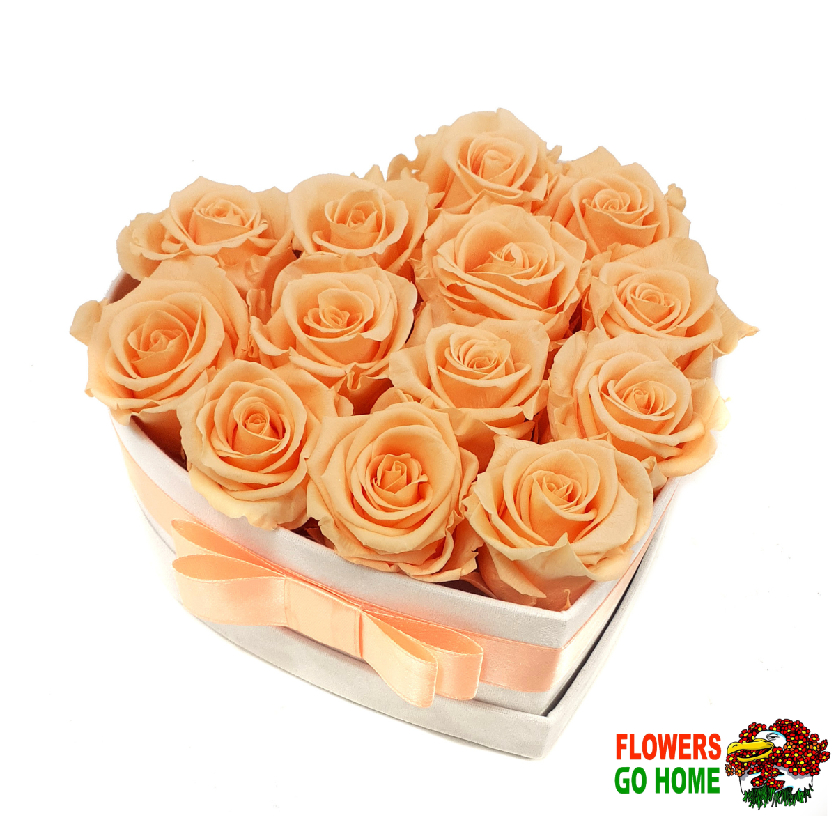 Stabilizovaná růže v krabici Rozměr: 20 cm