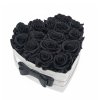 Stabilizovaná růže černá black srdce