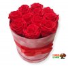 Stabilizovaná růže červená růžový box