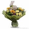 Velikonoční kytice se zajícem