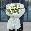 Kytice bílých tulipánů Praha