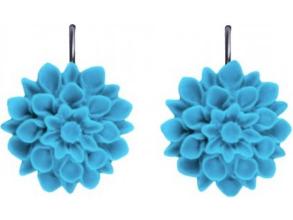 blue sky modre visaci nausnice flowerski