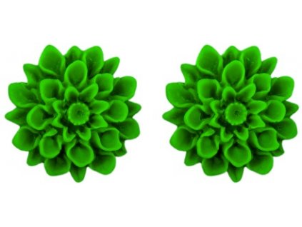 green grass flowerski barevne nausnice