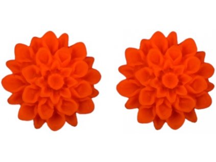 neon orange flowerski